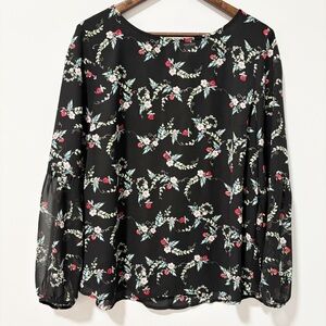 Disney x Lauren Conrad‎ Collection Snow White Floral Peasant Top Womens Size XL
